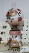 Floral Gone with the Wind style lamp