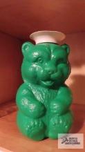 Bear plastic bubble bath bank