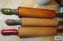 Wood rolling pins