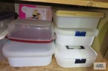 Plastic storage containers