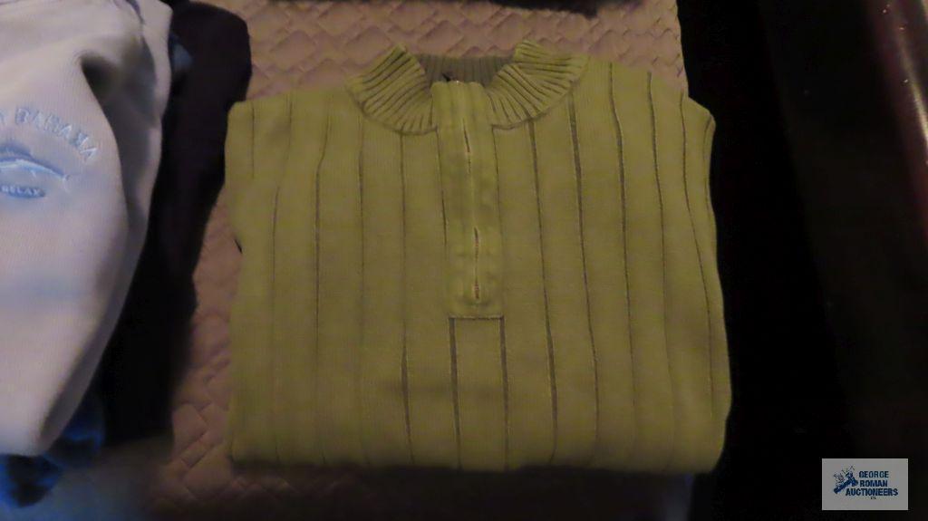 wool...sweaters and heavy...sweaters by Polo and Reno and others, sizes 2X to 4X