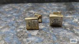 T & CO...cufflinks, marked 925