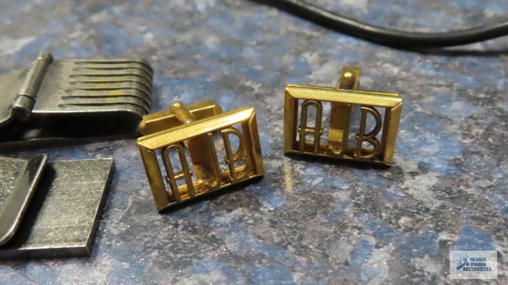 Cufflinks and money clips