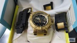Invicta sub aqua Noma 3 watch, model number 5514, Swiss made, chronograph WR500MT, Stainless Steel