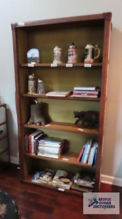 Hair on hide bookcase