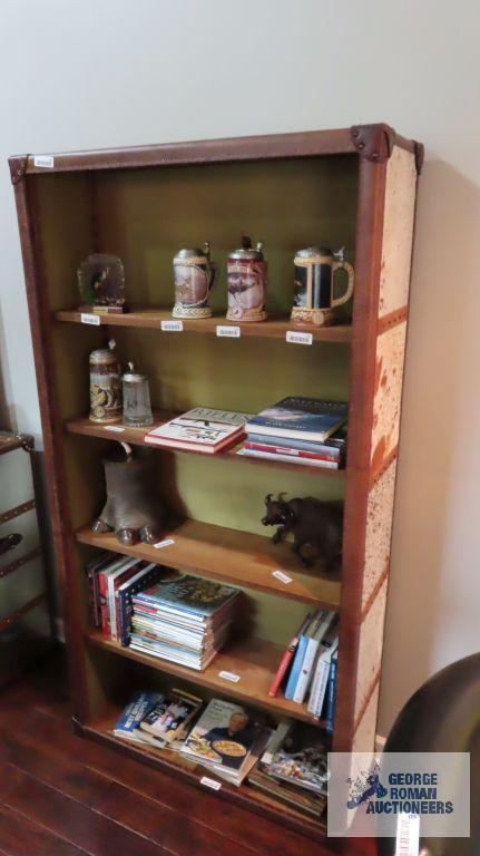 Hair on hide bookcase