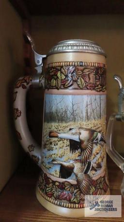 Pintail stein by Ducks...Unlimited and etched glass stein