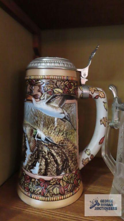 Pintail stein by Ducks...Unlimited and etched glass stein