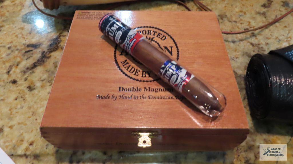 Trump victory cigar and cigar box