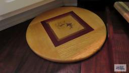 Lazy Susan cutting boards and tray