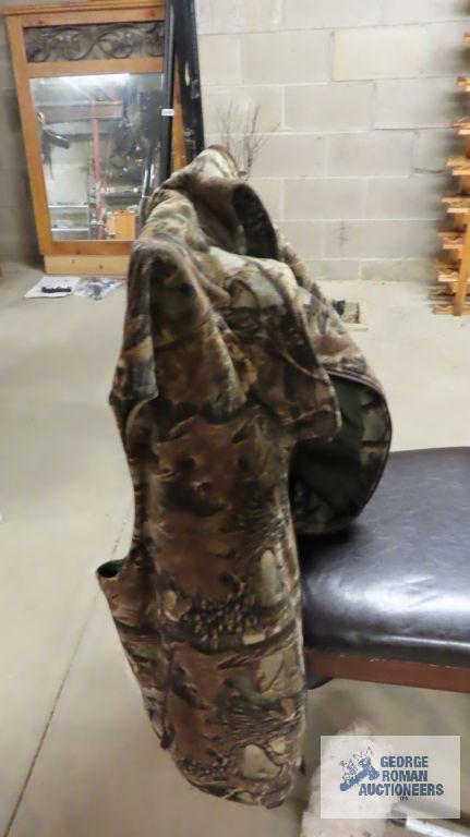 hunting jacket and Cabela's vest, both size 4XL