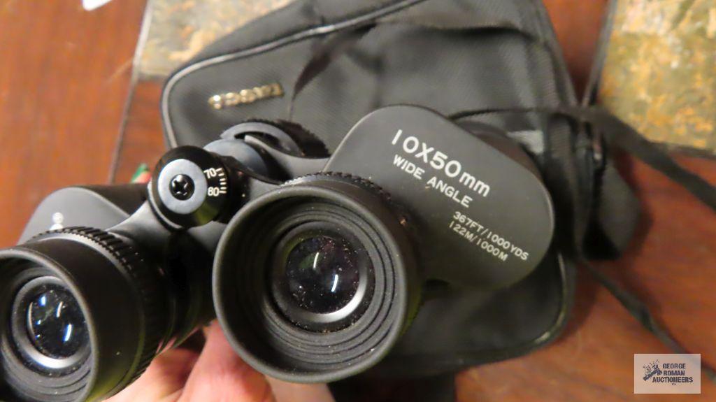 Tasco zip focus fully coded 10x50 mm wide angle binoculars