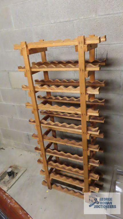 Wooden wine holder