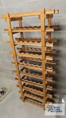 Wooden wine holder