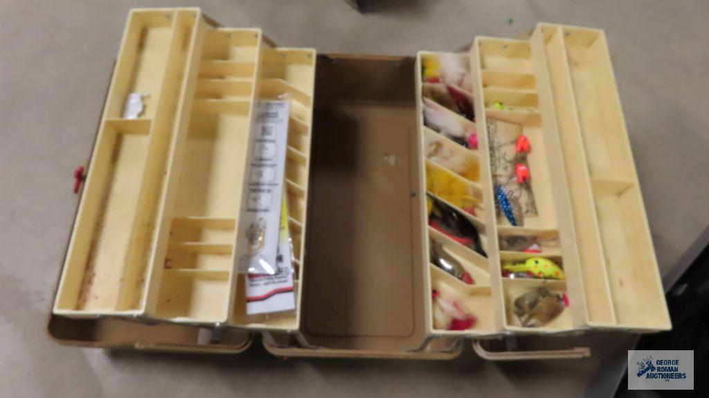 Three tackle boxes and contents