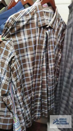 Three Bugatchi shirts, size 3X