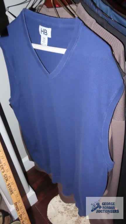 men's golf vest...and pullovers, size 4X