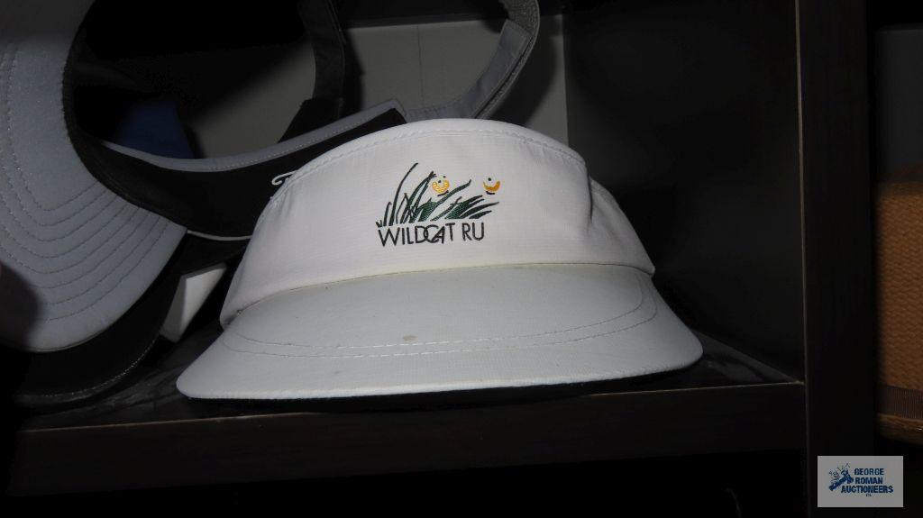 Assorted golf...visors and rain hats