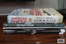 Assorted gun and military books