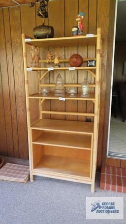 Rattan etagere