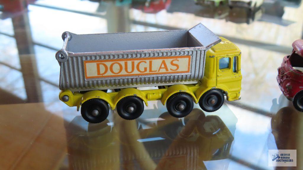 Douglas and Hoveringham tipper trucks made in England by Lesney