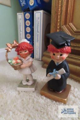 Goebel Bachelor Degree and Cheer Up figurines