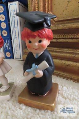 Goebel Bachelor Degree and Cheer Up figurines