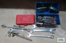 wrenches, pliers, screwdrivers and etc