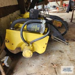 John Deere 3-ft 6-in rototiller. Serial number M02682X575867