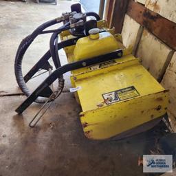 John Deere 3-ft 6-in rototiller. Serial number M02682X575867