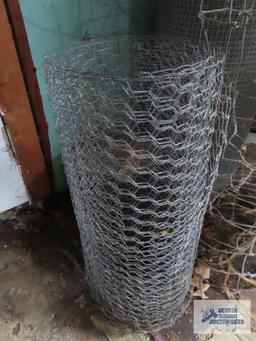 Lot of chicken wire and fencing