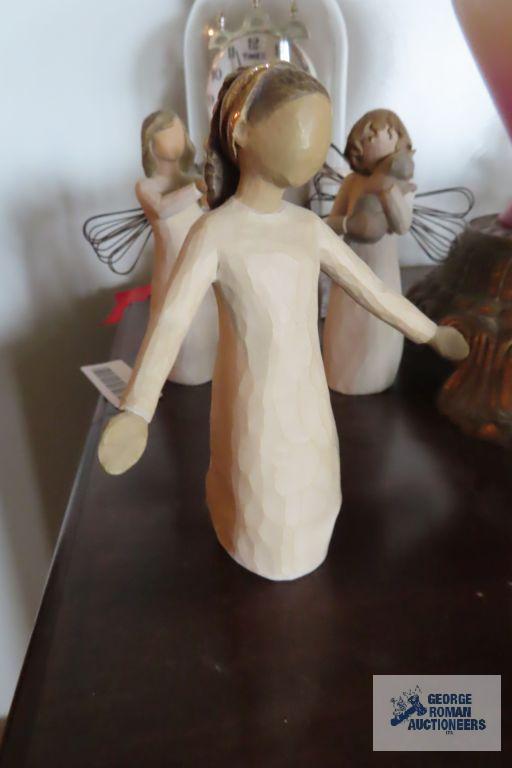 Three Willow Tree figurines