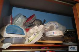 styrofoam cups, paper plates, plastic ware, baskets and etc