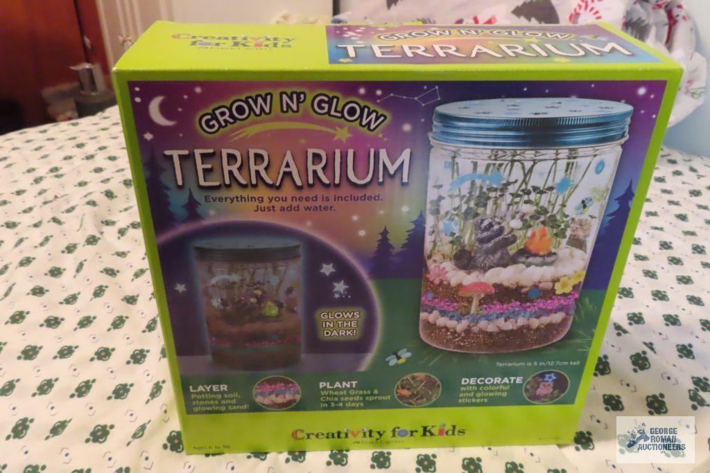 Terrarium and toy model vehicle parts