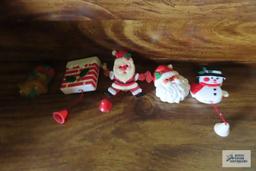 Christmas vintage plastic pins