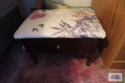 footstool with drawer