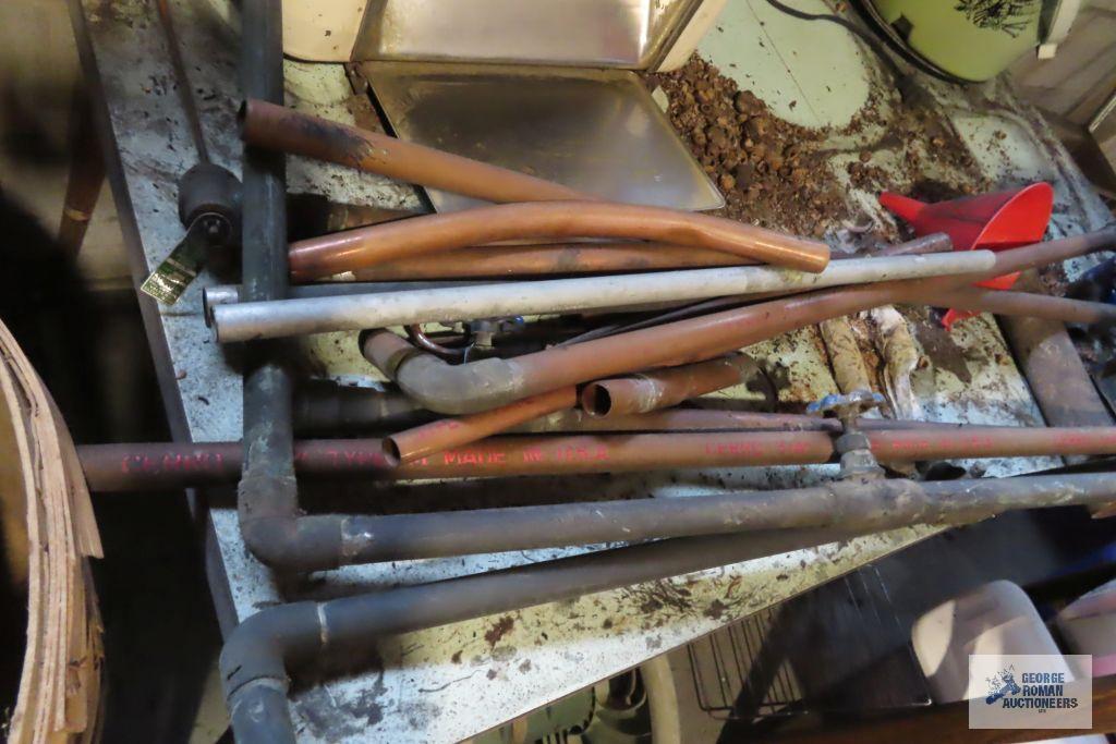 lot of copper pipe and etc