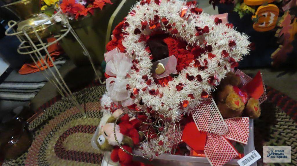 Tote of Valentine's Day decorations