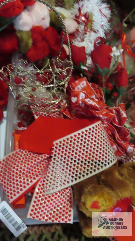 Tote of Valentine's Day decorations