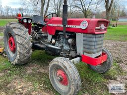 Massey Ferguson 175 diesel tractor. Finish mower and attachments NOT included. High bid subject to