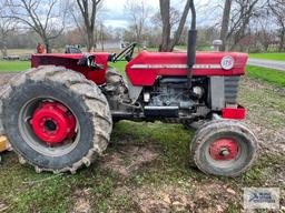 Massey Ferguson 175 diesel tractor. Finish mower and attachments NOT included. High bid subject to