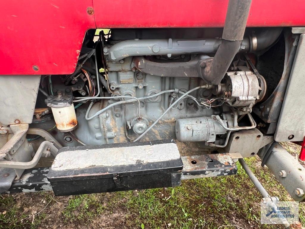 Massey Ferguson 175 diesel tractor. Finish mower and attachments NOT included. High bid subject to