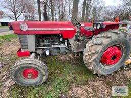 Massey Ferguson 175 diesel tractor. Finish mower and attachments NOT included. High bid subject to