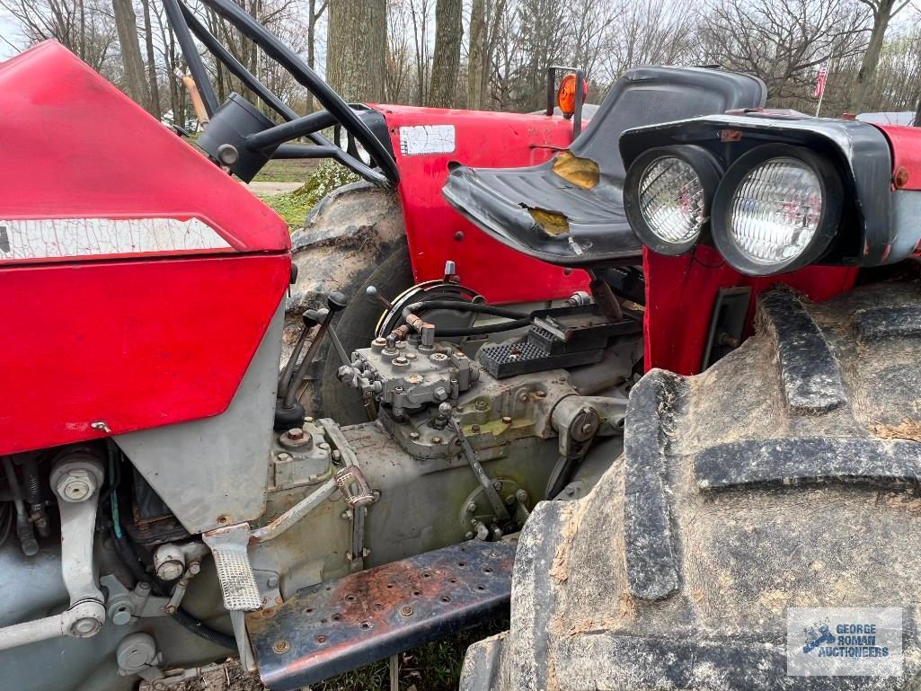 Massey Ferguson 175 diesel tractor. Finish mower and attachments NOT included. High bid subject to