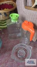 vintage juice containers and juicer