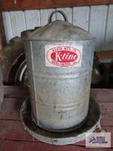 K-line Manufacturing Company metal chicken feeder