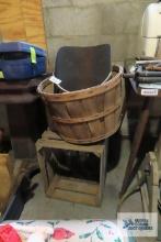 log bucket, copper wire, crate and etc