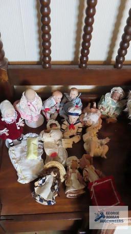 Assorted small baby dolls