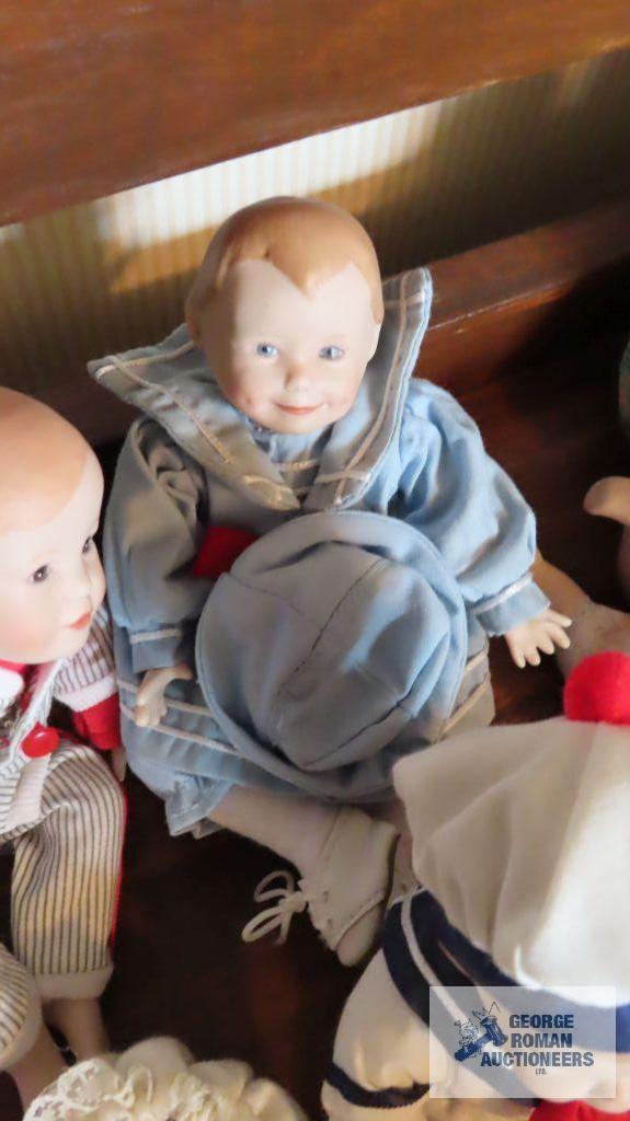 Assorted small baby dolls