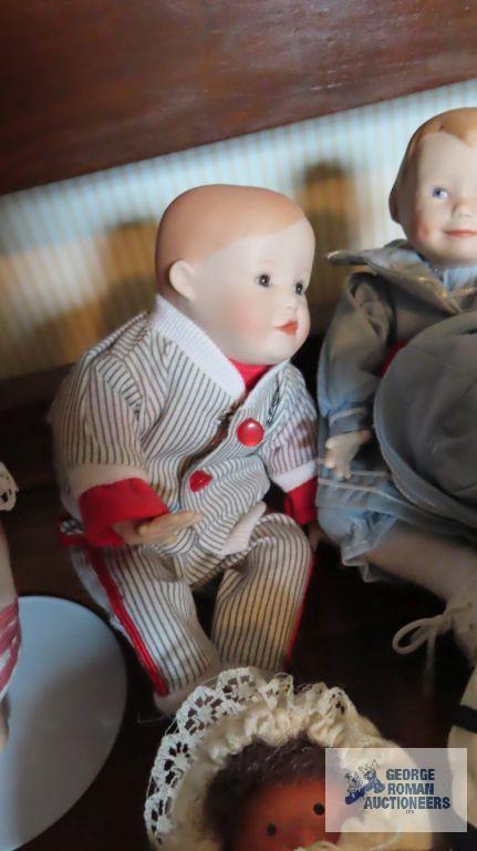 Assorted small baby dolls